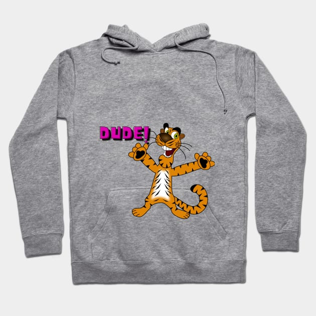 TIGER DUDE! - COMIN' AT YA! Hoodie by DZHotMess